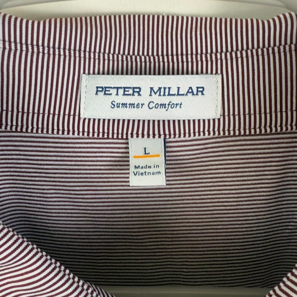 NWT Peter Millar Summer Comfort Golf Polo Chicago Booth Large - Picture 3 of 4